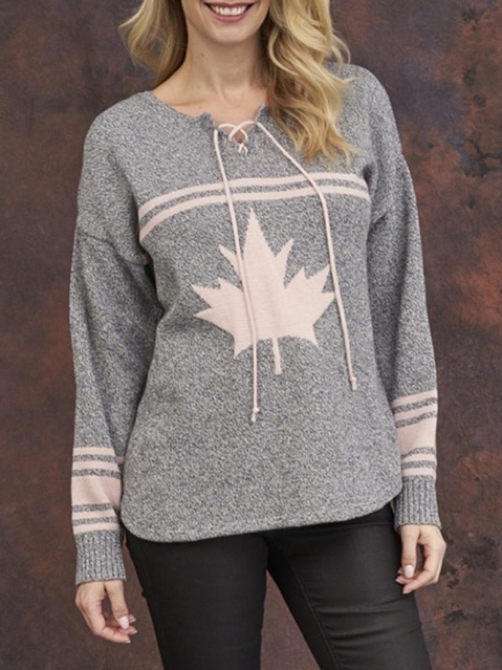 Parkhurst Canada Hockey Style Ladies Sweater size Med EUC Cotton Country